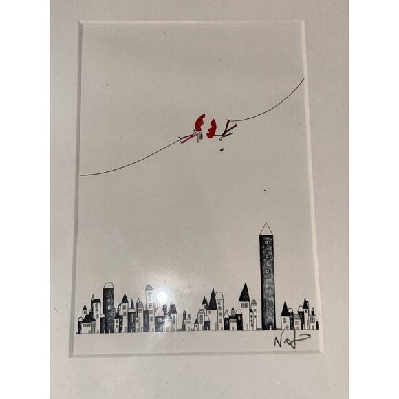 Natchie mat and framed print  “ungrateful heart” 10.5” wide x 12.25” high - Picture 6 of 7